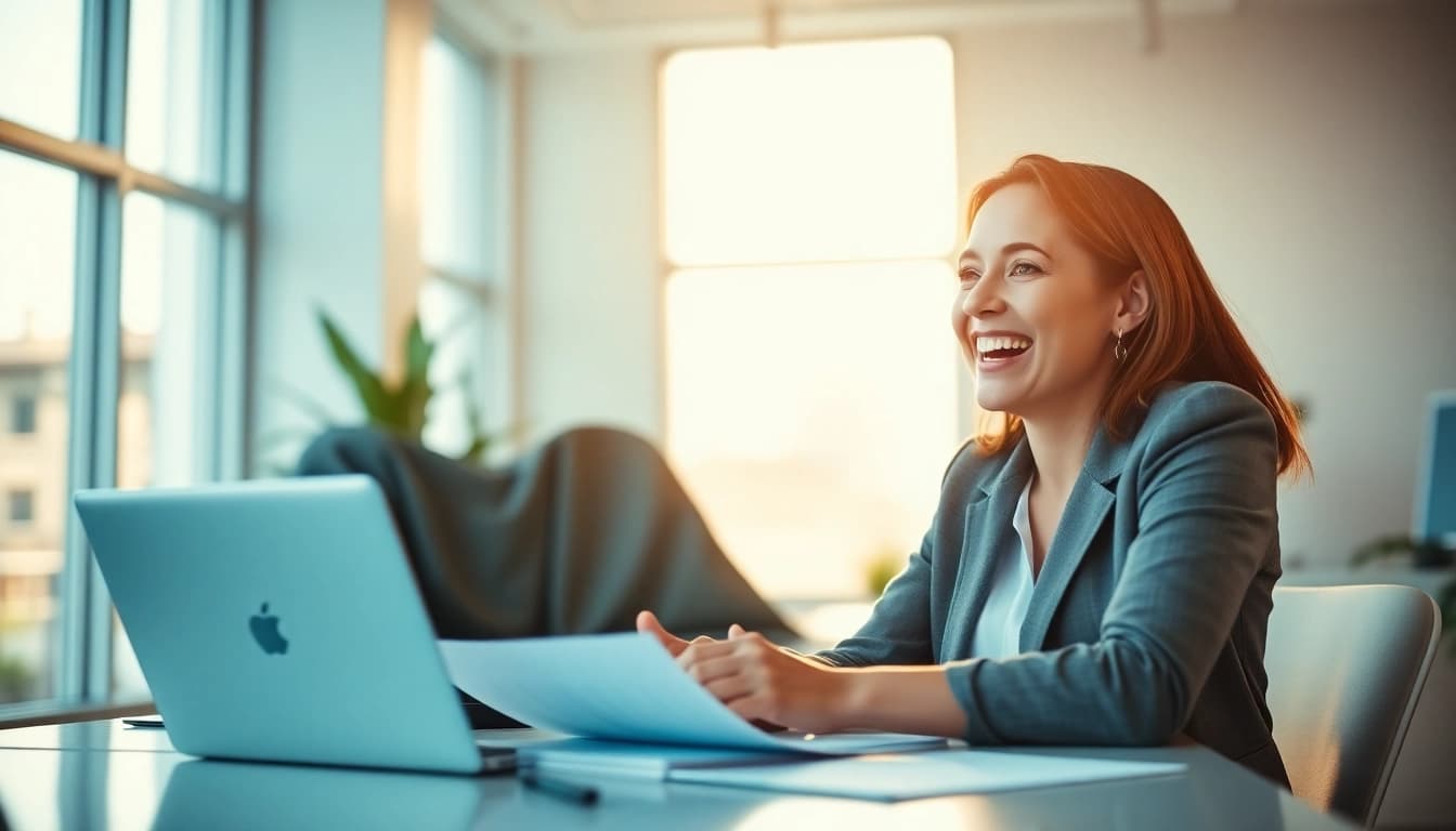 Discovering the Ideal career through engaging career exploration in a bright office.