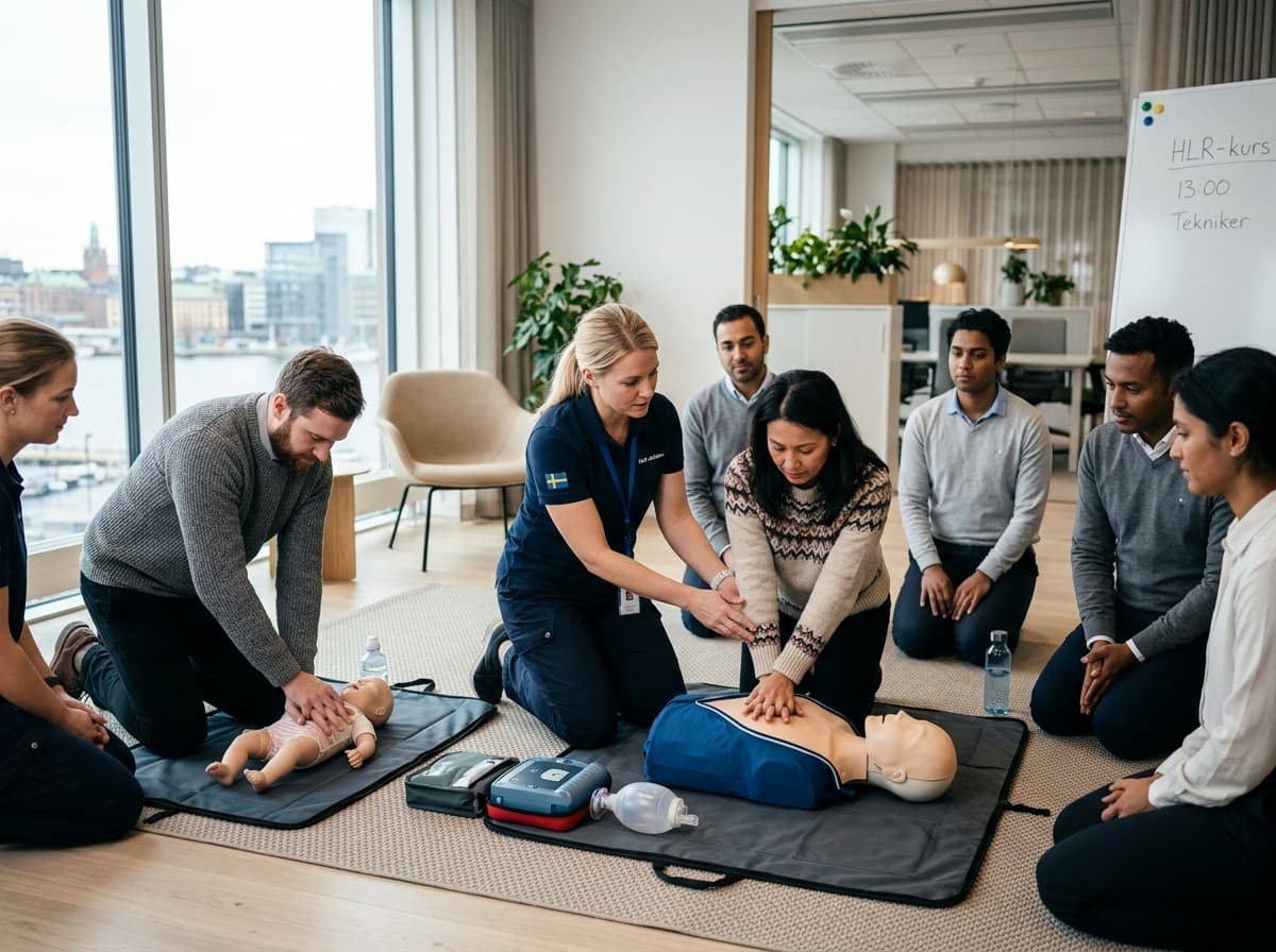 Certifierad och pedagogisk HLR kurs Stockholm för organisationer