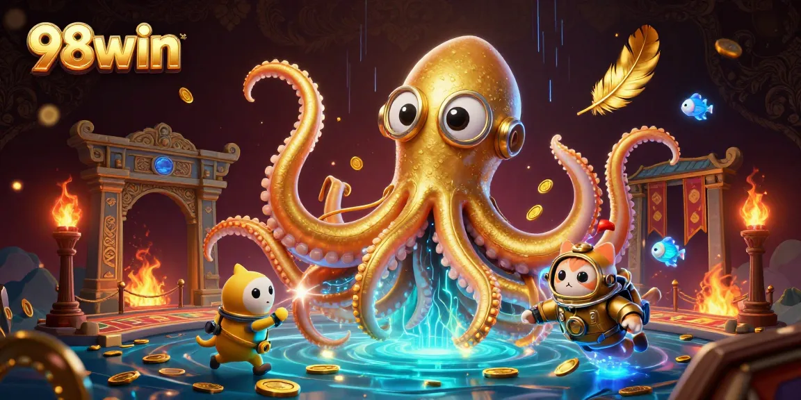 Engage in thrilling gameplay at 98win with captivating characters and a vibrant casino scene.