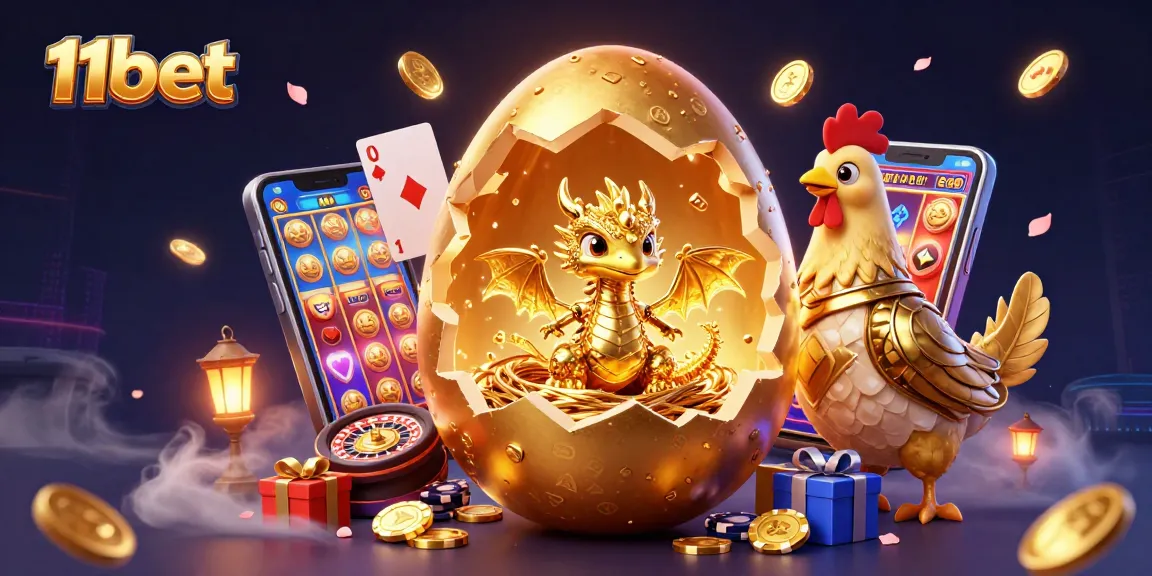 Engage with 11bet's thrilling golden dragon casino scene full of excitement and rewards.