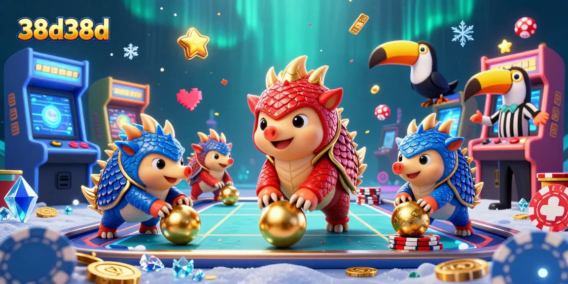 Experience high-stakes action with rival pangolins in the vibrant scene, showcasing the 38d38d theme.