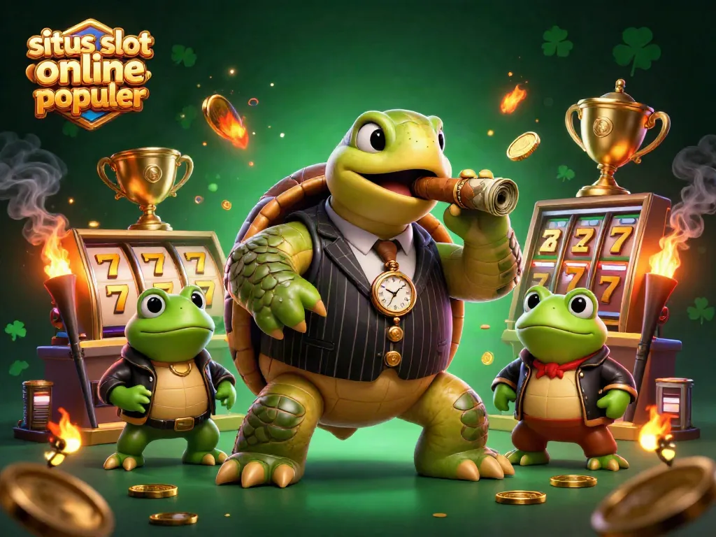 Slot88 menampilkan karakter unik dalam ilustrasi 3D dengan elemen slot yang menarik.