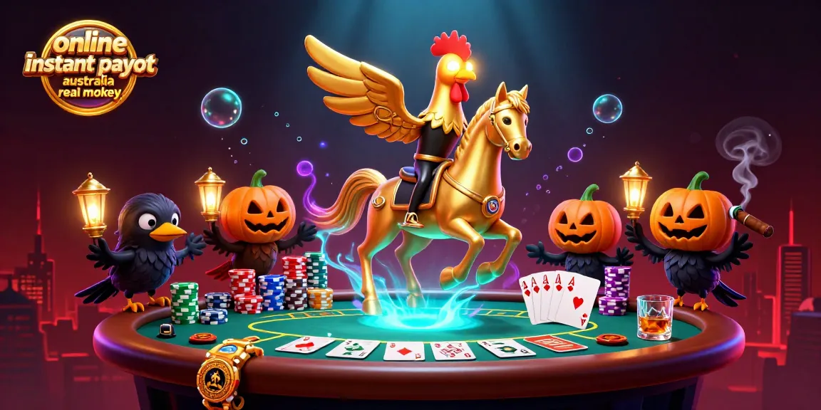 Experience the thrill of online casino instant payout Australia real money with vibrant characters and elements in action.