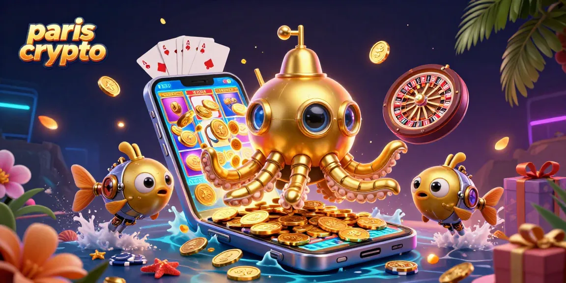 Découvrez l'univers des paris crypto avec une illustration intrigante de jeux d'argent en ligne.