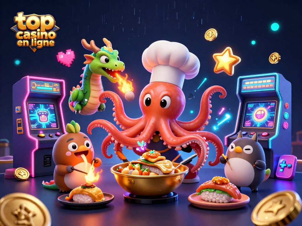 Découvrez le top casino en ligne avec des personnages animés incarnant l'univers ludique et festif des jeux d'argent.