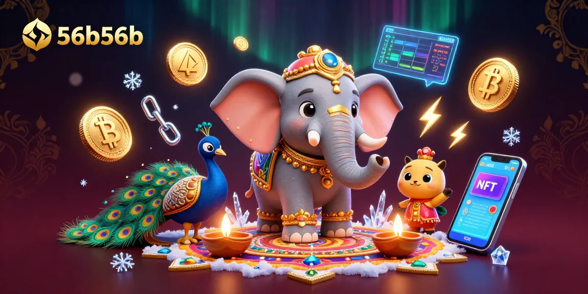 Ganhe com 56b56b em uma cena vibrante que destaca o cassino digital e as criptomoedas.
