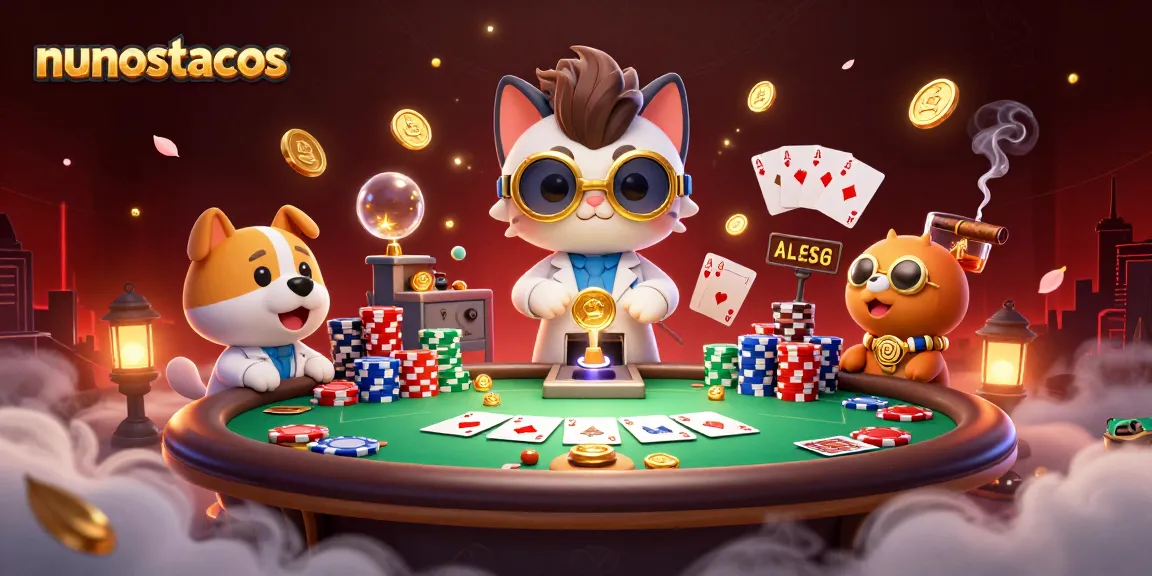 Experience winning tactics at nunostacos with vibrant poker excitement and gold elements.