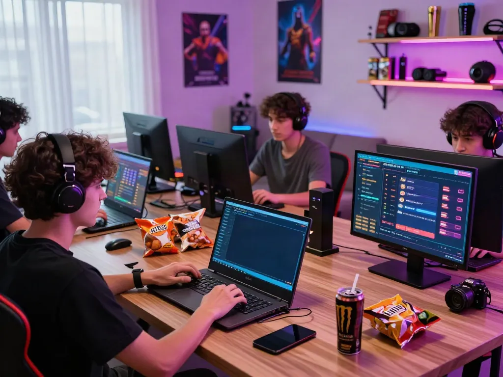 Exciting online gaming setup featuring ahha4d interface with players engaged in a lively atmosphere