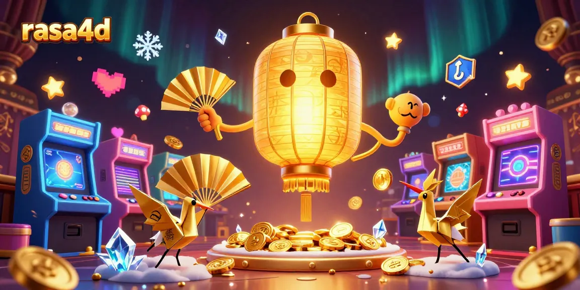 Memenangkan permainan dan slot di rasa4d dengan simbol keberuntungan di kasino.