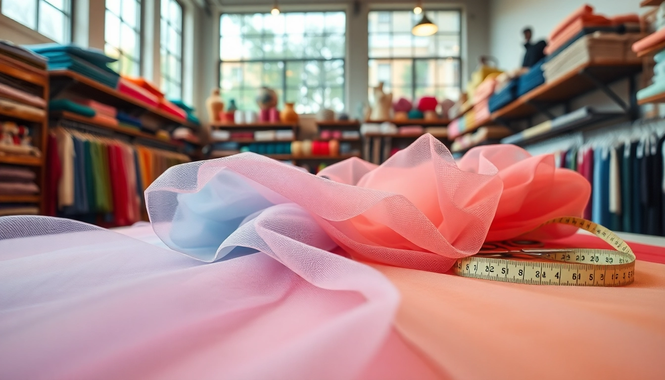 Koop hoogwaardige tule met diverse kleuren en texturen bij deze stofwinkel.