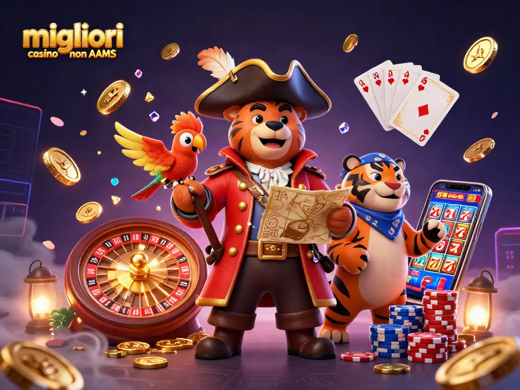 I migliori casino non AAMS offrono promozioni allettanti e giochi avvincenti, con illustrazioni vivaci e dettagliate.
