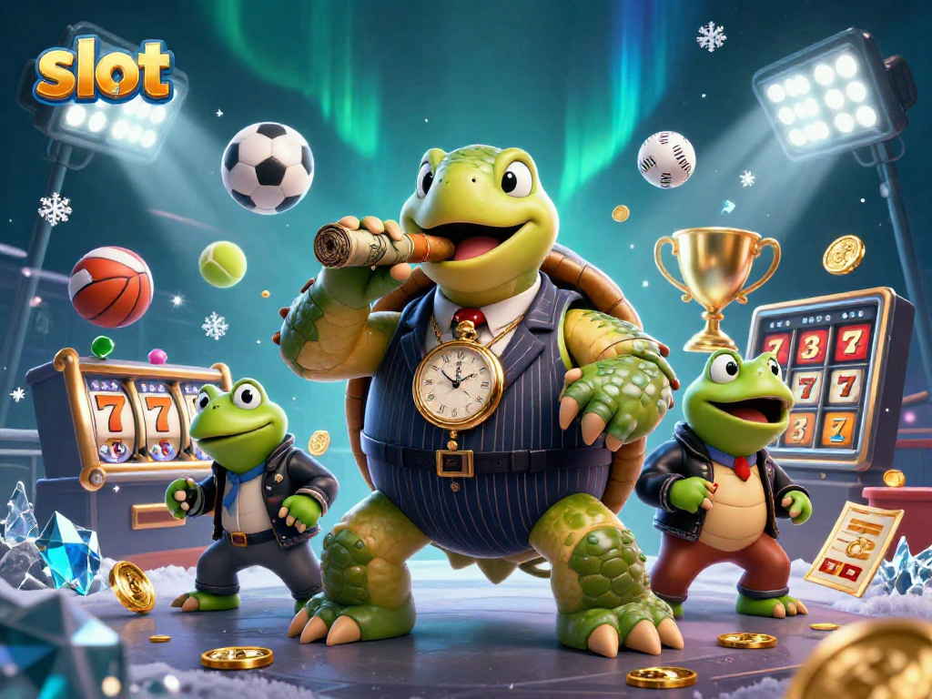 Menang dalam permainan slot dengan simbol keberuntungan dan karakter unik di kasino online.