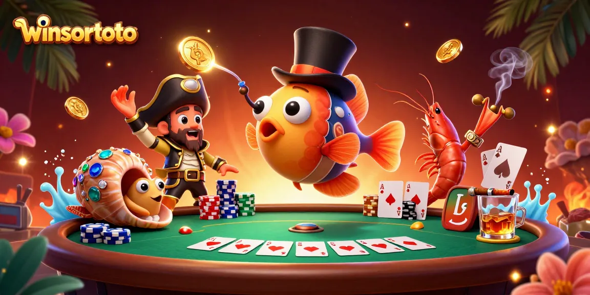 Menangkan permainan menarik di winsortoto dengan ilustrasi 3D ikan pemburu yang berpenampilan kaya!