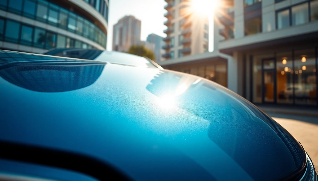 Admire a stunning Luxury BMW car showcasing sleek design and elegance in an upscale urban setting.