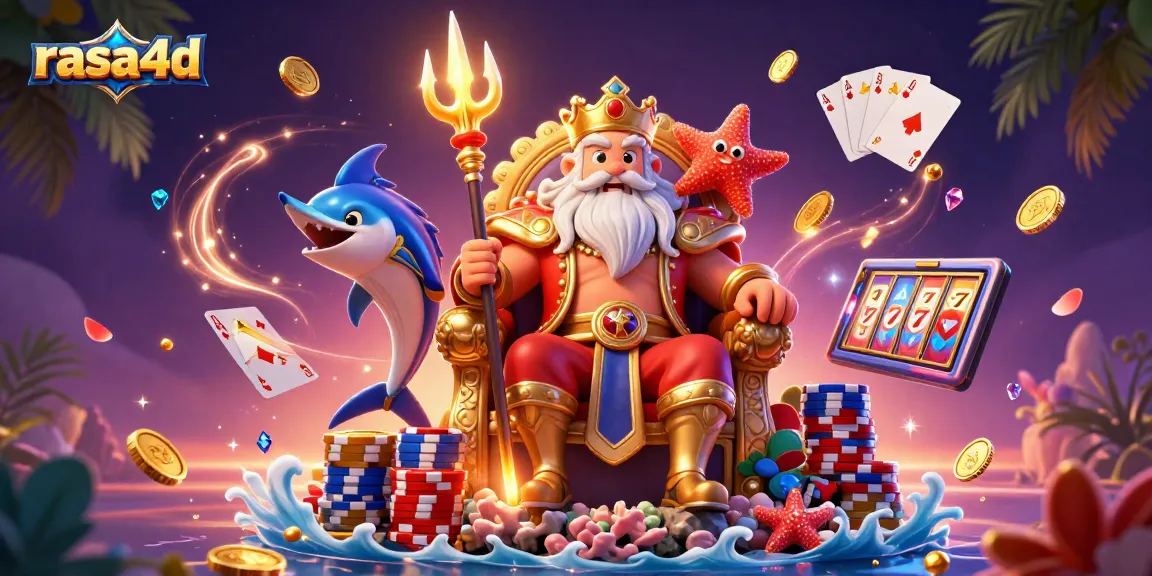 Mengguncang slot jackpot di dunia rasa4d dengan raja lautan yang megah dan momen keberuntungan.