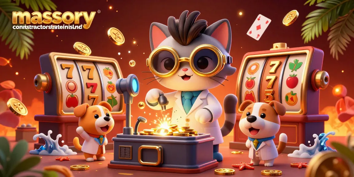 Experience the thrill of masonrycontractorstatenisland with vibrant slots and gaming elements in a dynamic casino scene.