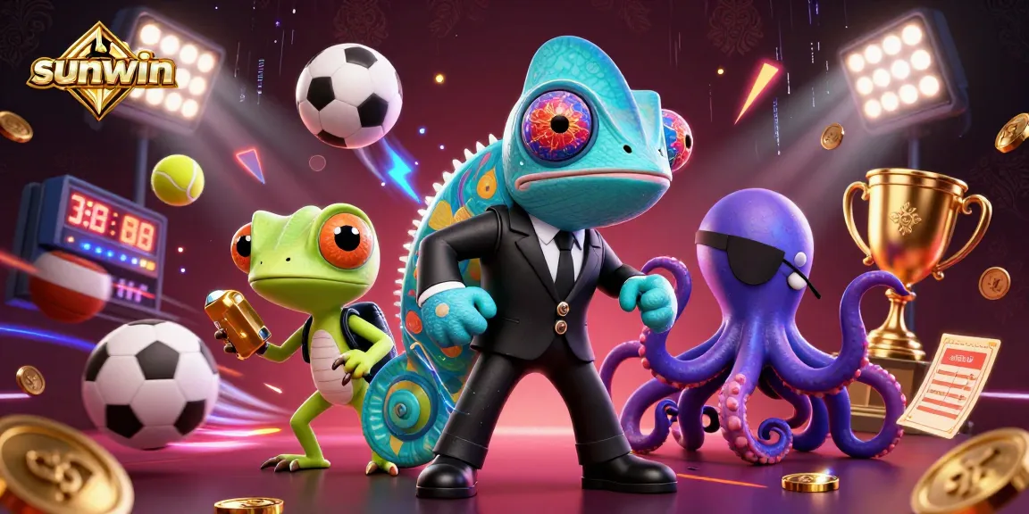 Experience the thrill of sunwin's vibrant gaming with dynamic characters and sports elements.