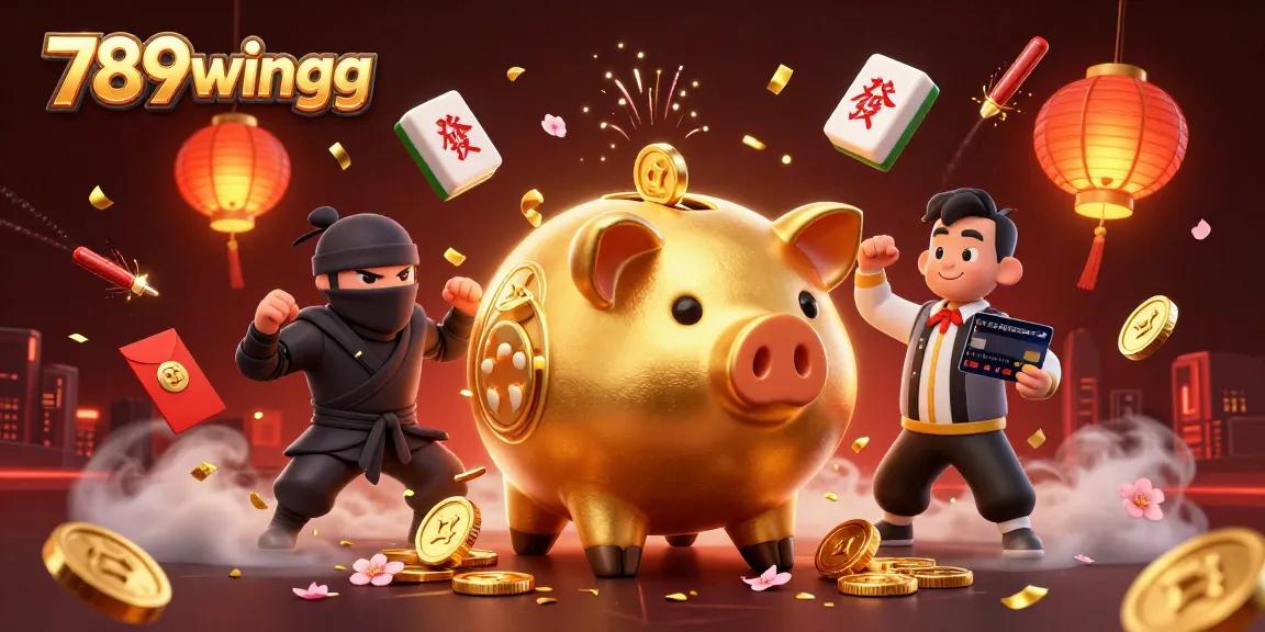 Experience high-energy gaming with 789wingg in a vibrant casino scene filled with luck and excitement.
