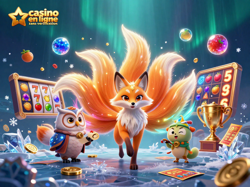 Gagnez aux jeux de casino en ligne sans vérification dans un univers coloré et dynamique.
