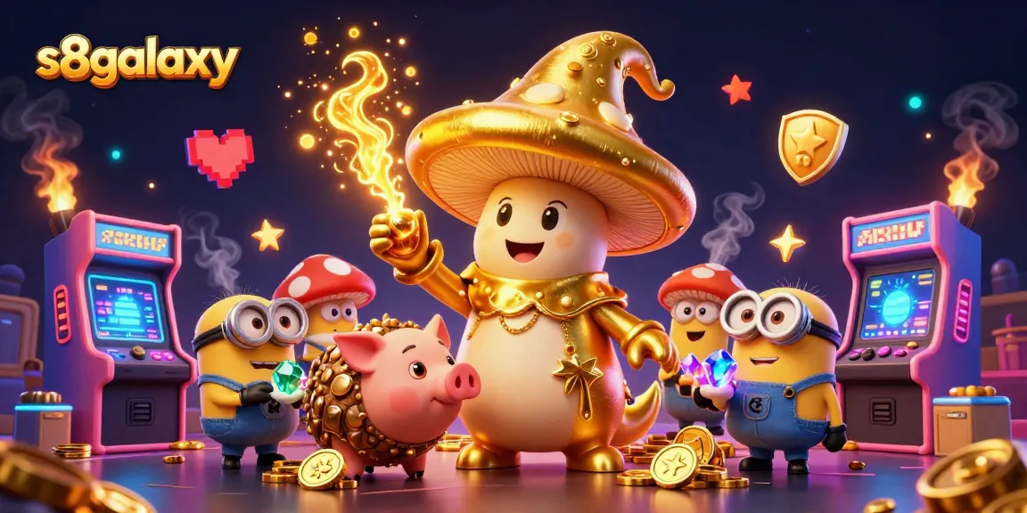 s8galaxy showcases thrilling casino magic with vibrant gaming elements and charming characters.