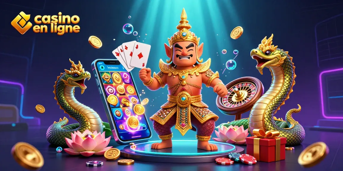 Plongez dans l'univers des jeux avec casino en ligne et des illustrations 3D dynamiques captivantes.
