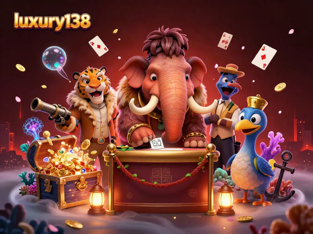 Permainan slot menarik di luxury138 dengan bouncer mamoth dan tamu VIP