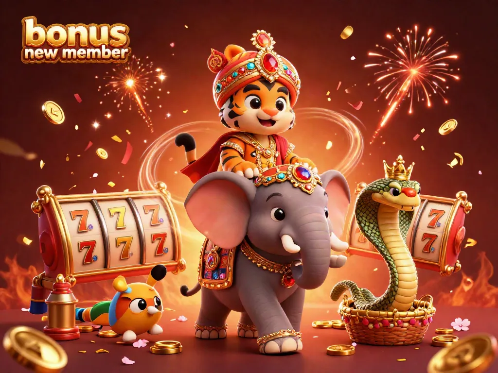 Celebrate your winning moments with the bonus new member scheme featuring vibrant casino themes and lucky elements.