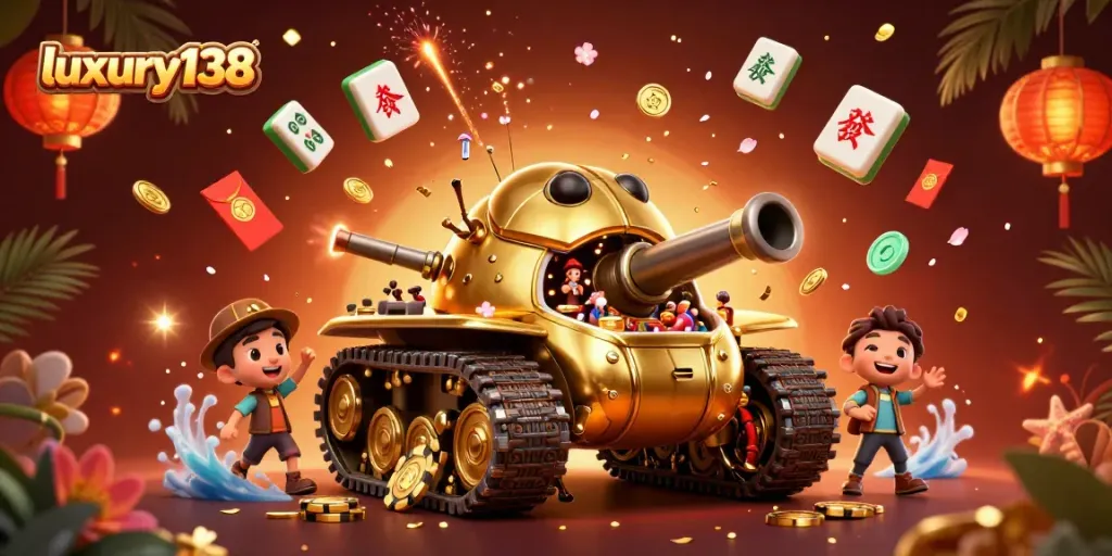 Mainkan luxury138 di kasino digital mini yang muncul dari tank keong emas dengan detail menawan.