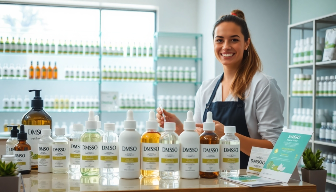DMSO Store Inc's diverse product offering showcased in a welcoming setting.