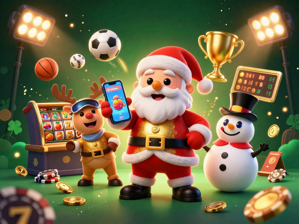 Slot jackpot menanti saat bermain di kasino fantastis bersama Santa Claus dan teman-temannya.