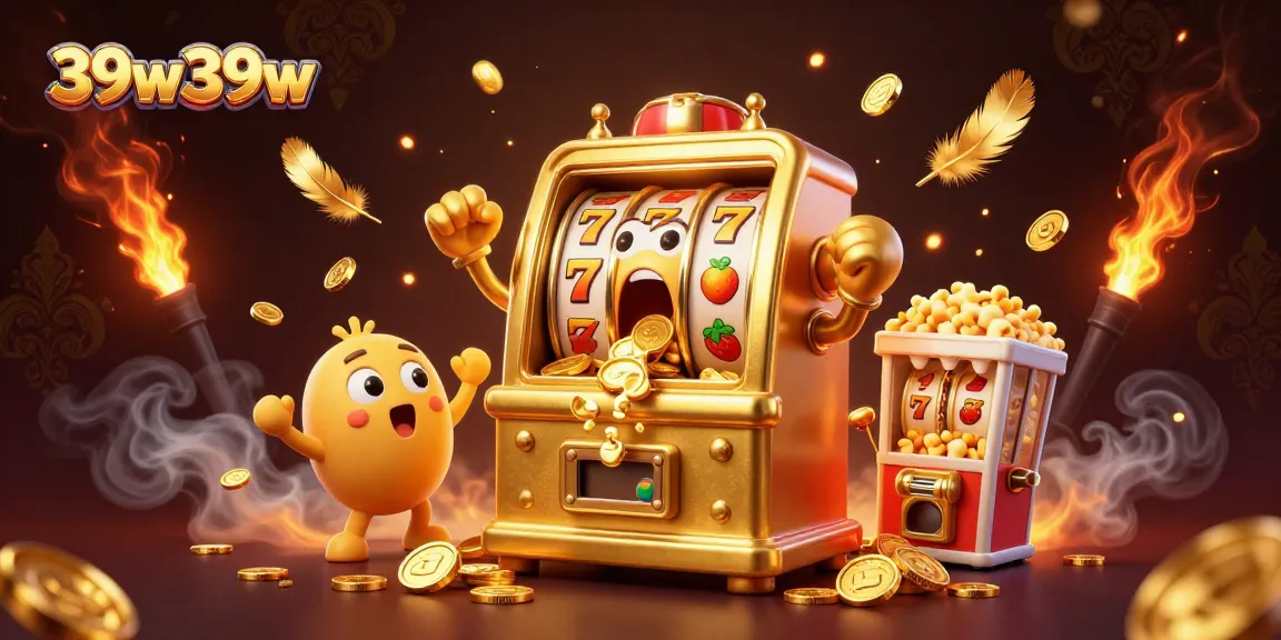 O jackpot da slot machine 39w39w explodindo em moedas, cercado por slots baby e efeitos de cassino.