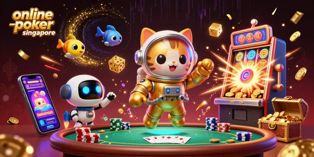 Engage with top online poker sites Singapore through exciting gameplay at dynamic poker tables and vibrant casino visuals.